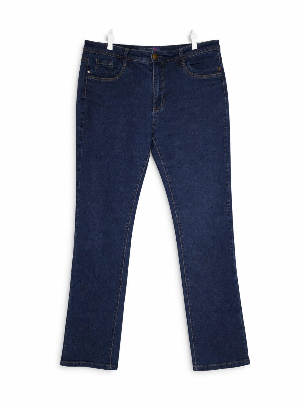 Santana Classic Dark Wash Mid-Rise Straight Leg Jeans Classic Everyday Essential